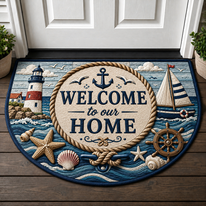 Beach House Sea Turtle Doormat - Coastal Ocean Reef Welcome Mat - 5to9vibe