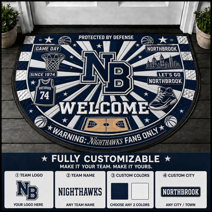 Navy / White