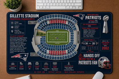 All Baseball Legendary Stadiums Masterplan Desk Mat Mouse Pad Plus Size - 5to9vibe