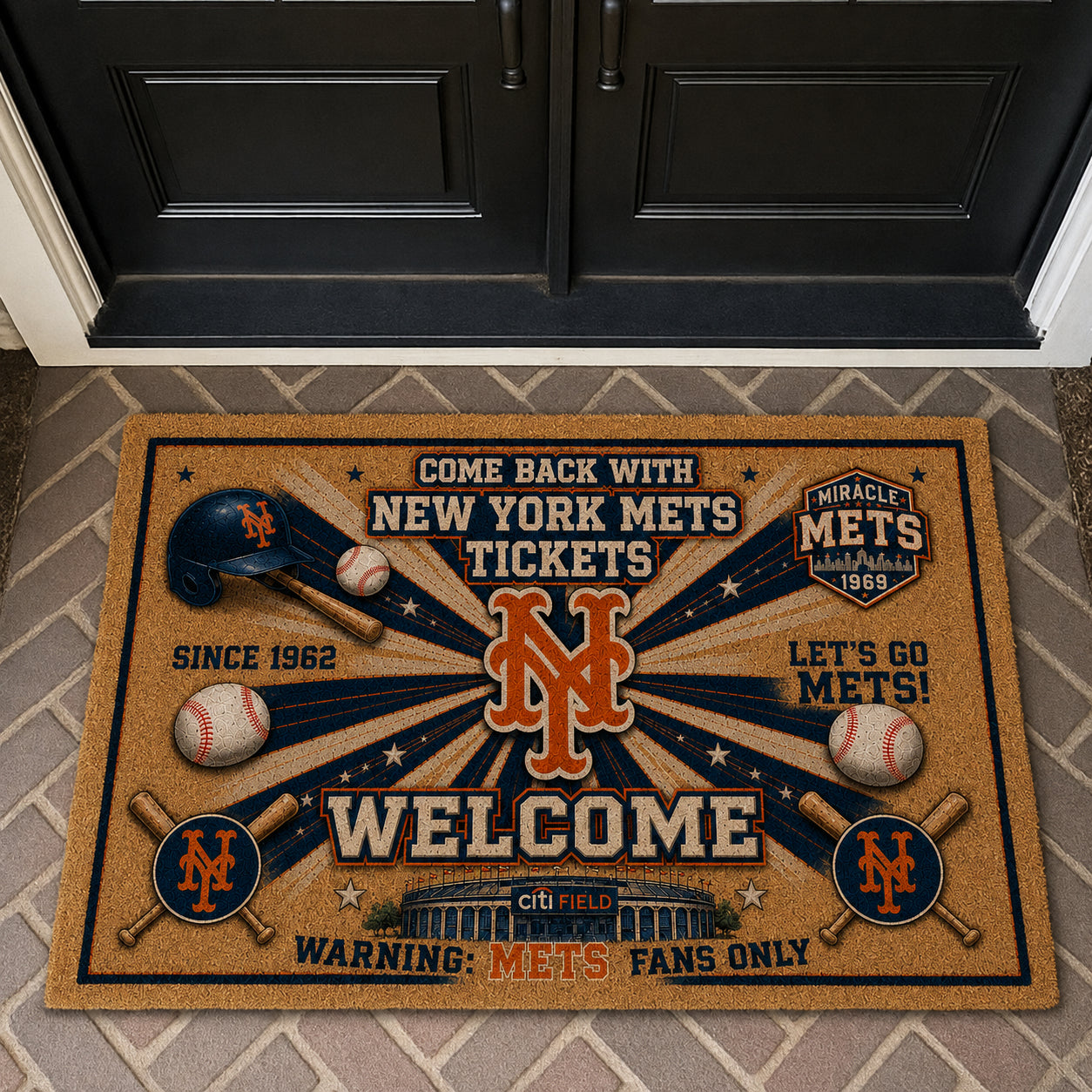 Baseball All Teams Coir Doormat Print Premium Welcome Mat – Personalized Baseball Coir Doormat