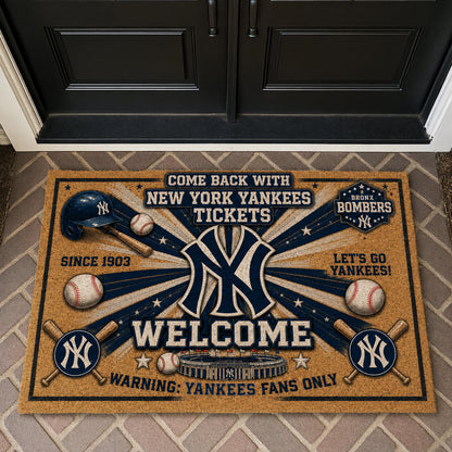 Baseball All Teams Coir Doormat Print Premium Welcome Mat – Personalized Baseball Coir Doormat