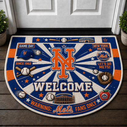 Baseball All Teams Custom Quilted Print Premium Welcome Mat – Personalized Baseball Doormat