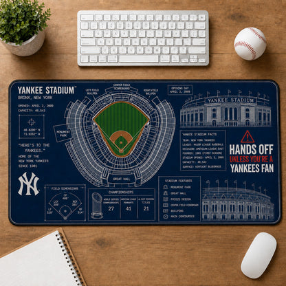 All Baseball Legendary Stadiums Masterplan Desk Mat Mouse Pad Plus Size - 5to9vibe