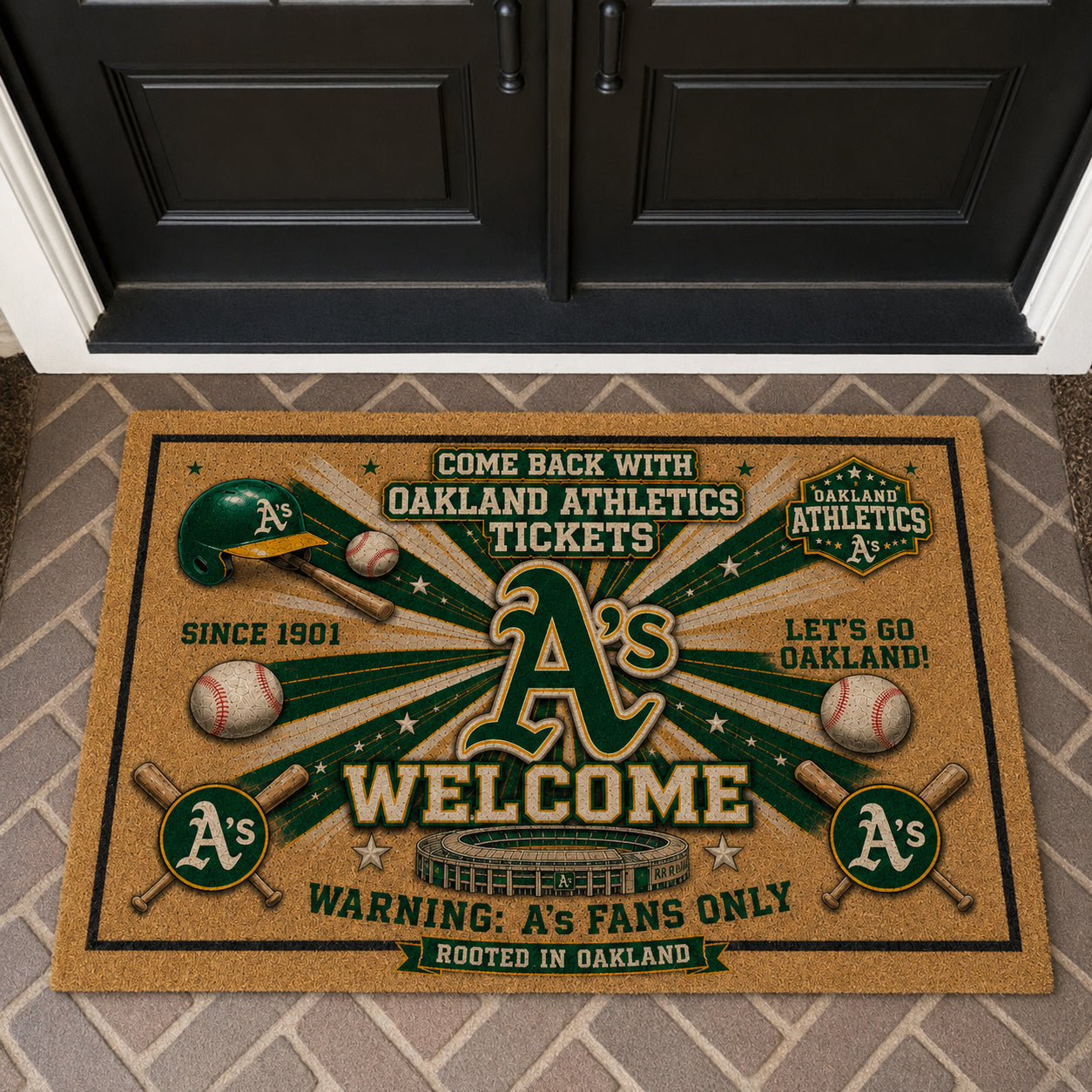 Baseball All Teams Coir Doormat Print Premium Welcome Mat – Personalized Baseball Coir Doormat
