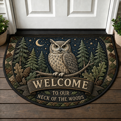 Raccoon Welcome Mat - Rustic Forest Wildlife Nature Outdoor Doormat - 5to9vibe