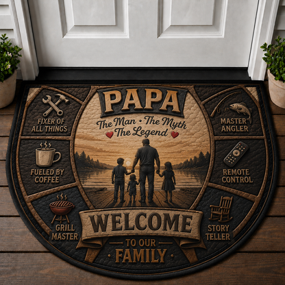 Welcome Home Sweet Home Sunflower Doormat - Rustic Farmhouse Welcome Mat - 5to9vibe