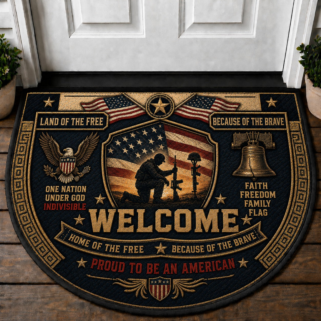 First Responder Welcome Mat – "911 Dispatch Police Fire EMS" Hero Doormat - 5to9vibe