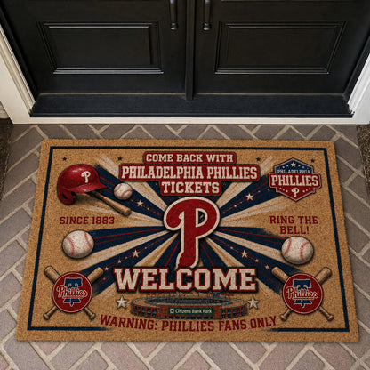 Baseball All Teams Coir Doormat Print Premium Welcome Mat – Personalized Baseball Coir Doormat
