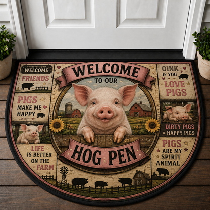 Welcome To Our Bee Farm Doormat - Come In & Buzz A While Honey Bee Welcome Mat - 5to9vibe