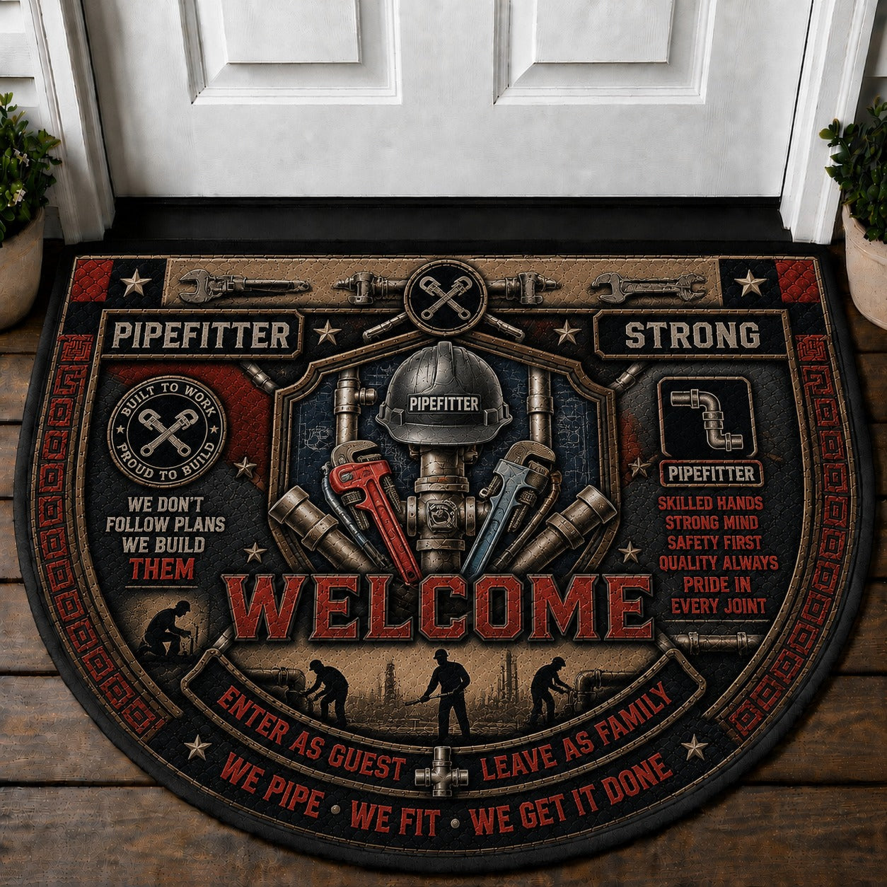 Electrician Welcome Mat – "Licensed Electrical Expert" Funny Home Decor Doormat - 5to9vibe
