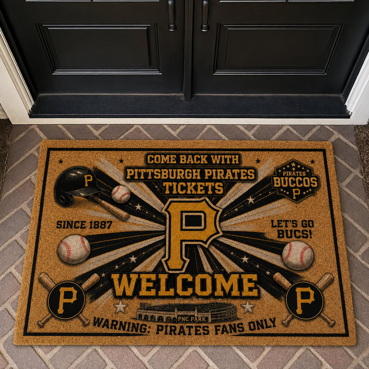 Baseball All Teams Coir Doormat Print Premium Welcome Mat – Personalized Baseball Coir Doormat