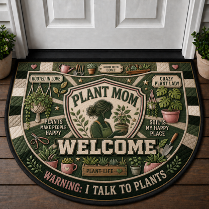 Let It Grow Wildflowers Welcome Mat - Floral Botanical Garden Doormat - 5to9vibe
