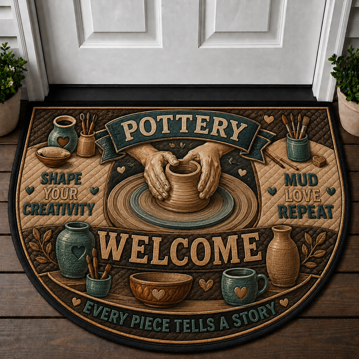Welcome To My Quilting Room Doormat - Piece By Piece Quilt Crafter Welcome Mat - 5to9vibe