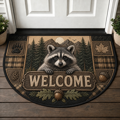 Fox Welcome Mat - Wildlife Friends Forest Den Outdoor Doormat - 5to9vibe