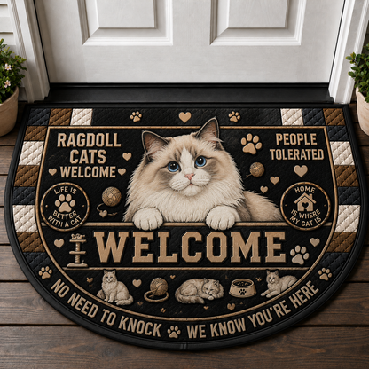 Hope You Like Cats Doormat - Tuxedo Cat Wipe Paws Welcome Mat - 5to9vibe