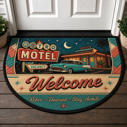 90s Retro Welcome Mat - Throwback Nostalgia Aesthetic Doormat - 5to9vibe