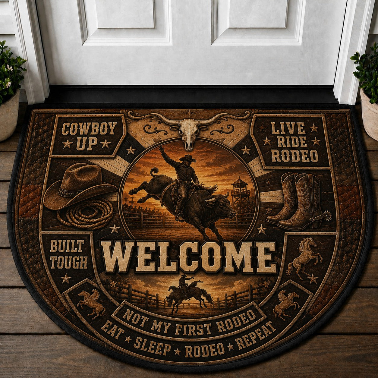 Horse Mom Welcome Mat – "Life Is Better At The Barn" Equestrian Girl Decor Doormat - 5to9vibe