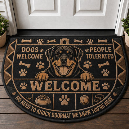 Shih Tzu Welcome Mat – "Paws Before People" Funny Dog Lover Doormat - 5to9vibe