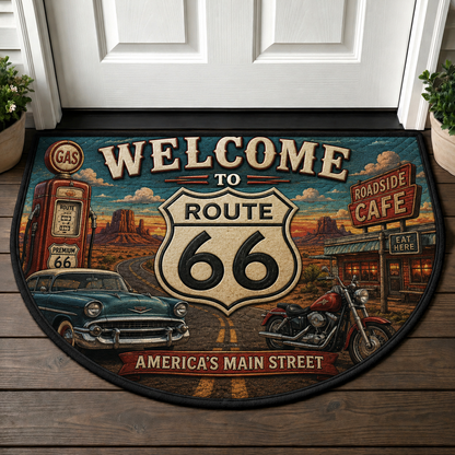 80s Retro Welcome Mat - Neon Geometric Aesthetic Doormat - 5to9vibe