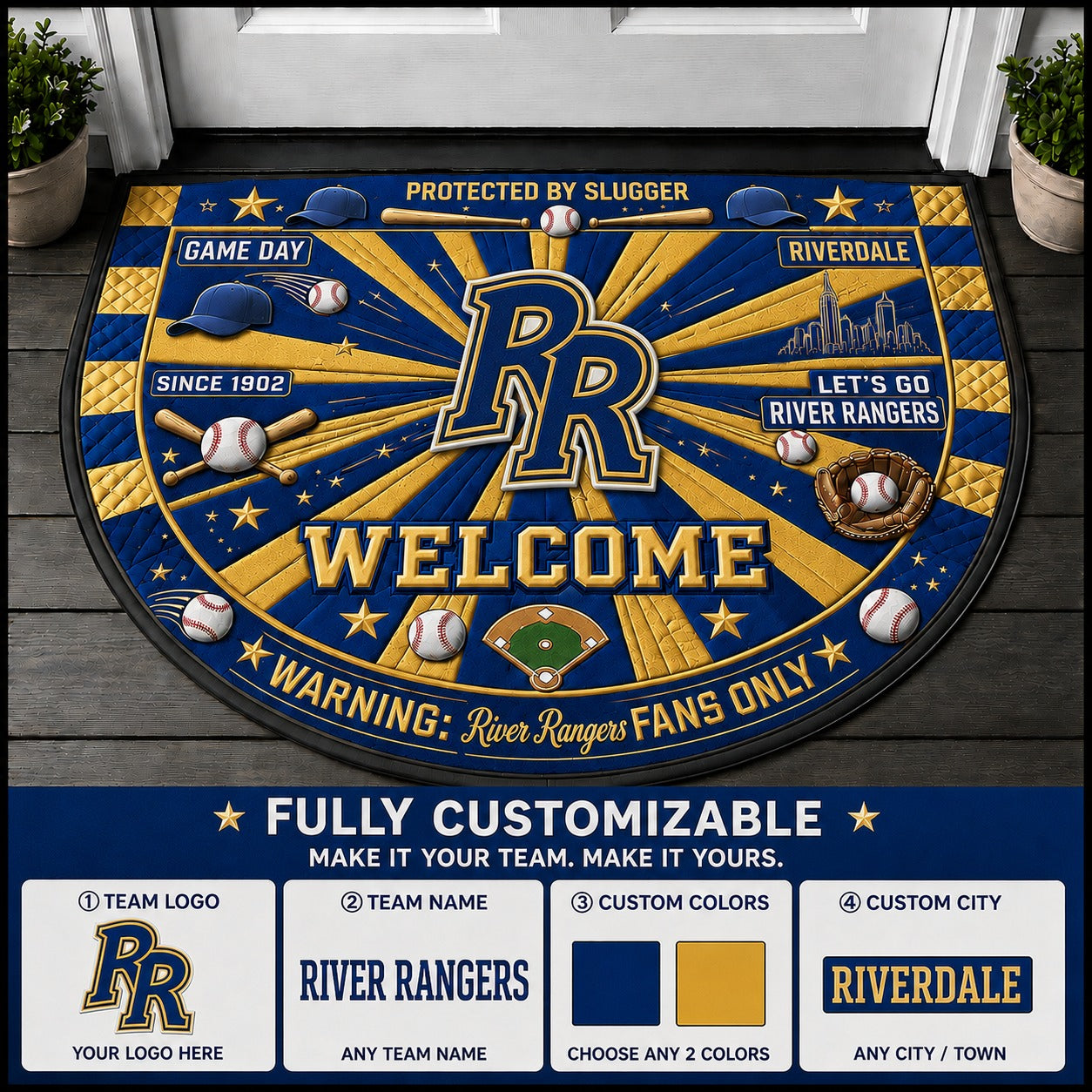 Royal Blue / Gold