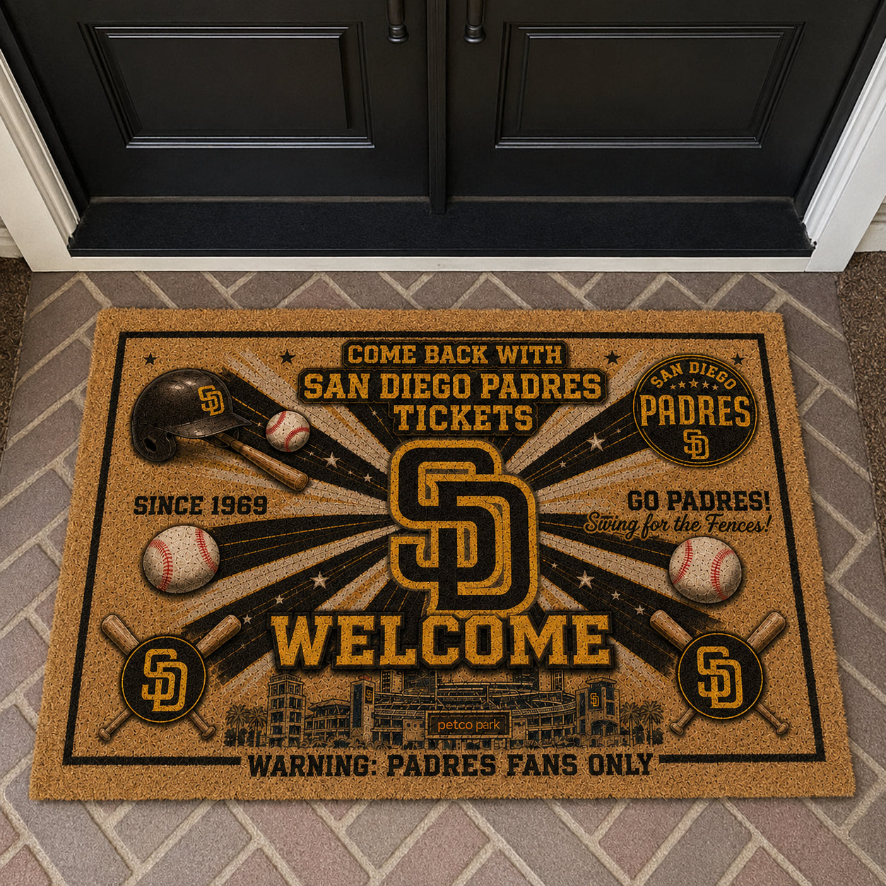 Baseball All Teams Coir Doormat Print Premium Welcome Mat – Personalized Baseball Coir Doormat