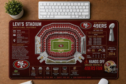 All Football Stadium Schematic Desk Mat Mouse Pad Plus Size Trending - 5to9vibe