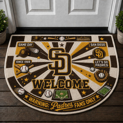 Baseball All Teams Custom Quilted Print Premium Welcome Mat – Personalized Baseball Doormat