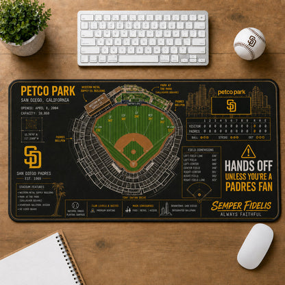 All Baseball Legendary Stadiums Masterplan Desk Mat Mouse Pad Plus Size - 5to9vibe