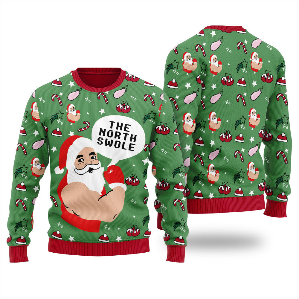 Welcome To North Swole Christmas Ugly Sweater Women's