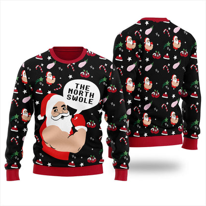 Welcome To North Swole Christmas Ugly Sweater Women's
