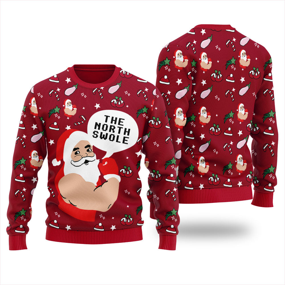 Welcome To North Swole Christmas Ugly Sweater Women's