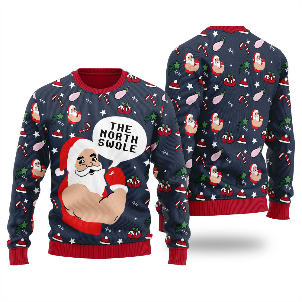 Welcome To North Swole Christmas Ugly Sweater Women's