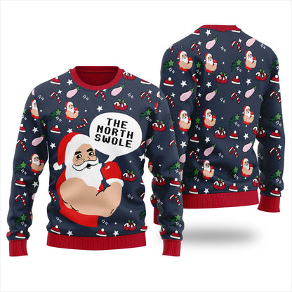 Welcome To North Swole Christmas Ugly Sweater Women's