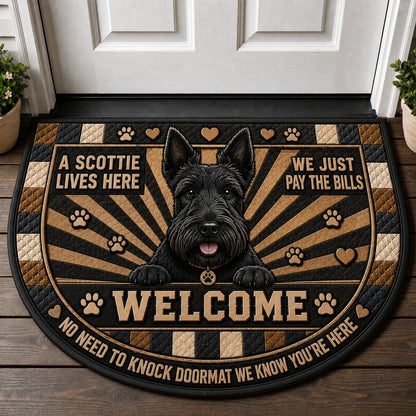 Dog Dad Welcome Mat - Funny Pet Owner Outdoor Doormat - 5to9vibe
