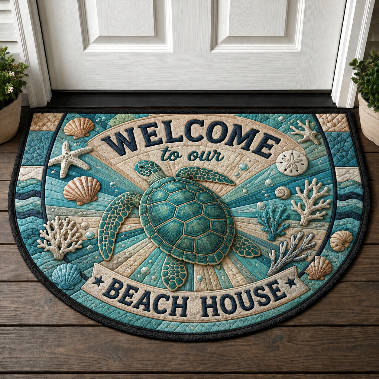 Coastal Home Pelican Welcome Mat - Relax Unwind Enjoy Beach House Doormat - 5to9vibe
