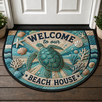 Coastal Home Pelican Welcome Mat - Relax Unwind Enjoy Beach House Doormat - 5to9vibe
