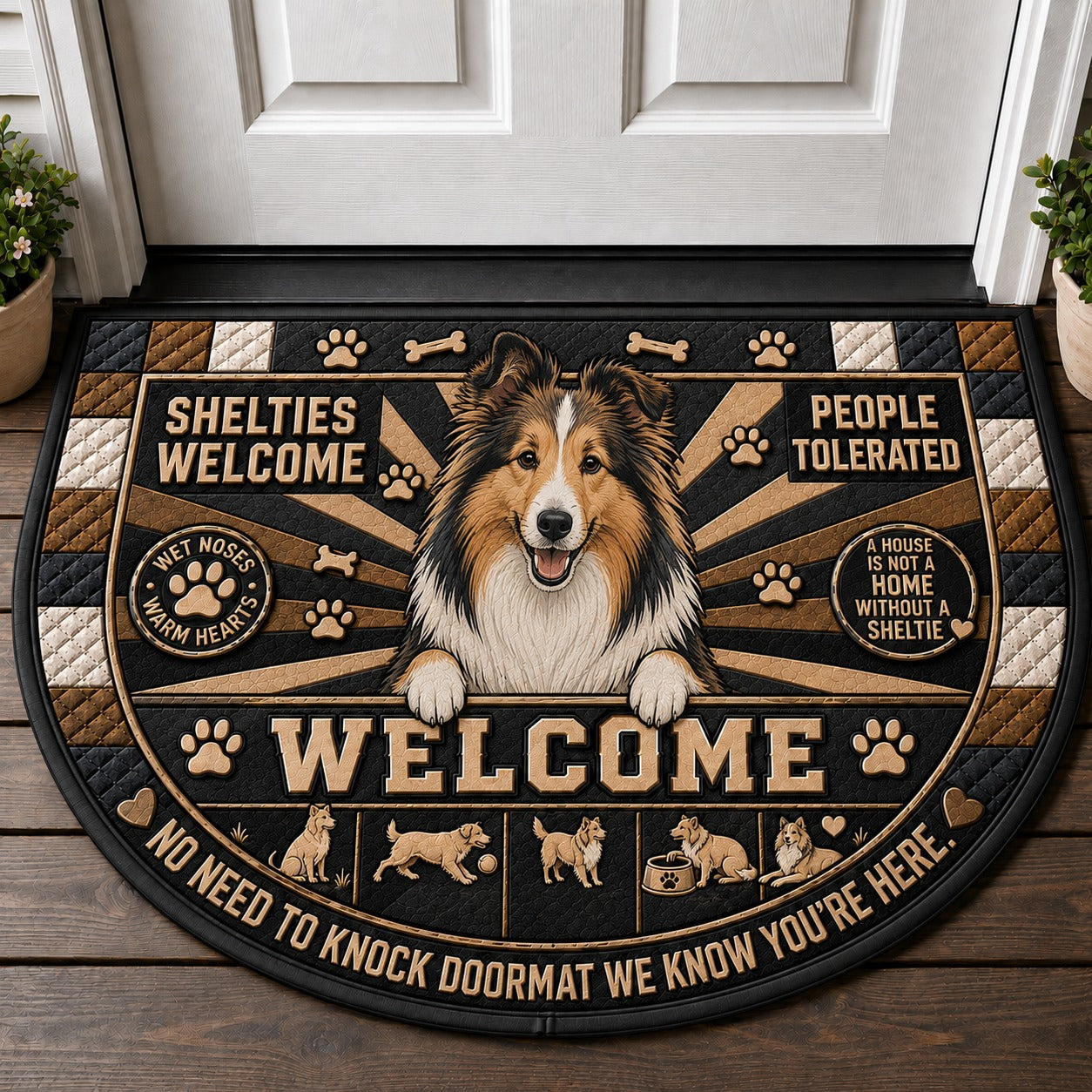 Corgi Welcome Mat – "Life Is Better With A Corgi" Funny Pet Doormat - 5to9vibe