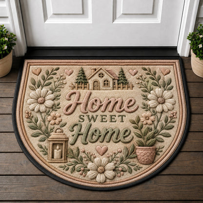 Welcome To Our Home Doormat - Mediterranean Style Coastal Lemon Olive Welcome Mat - 5to9vibe