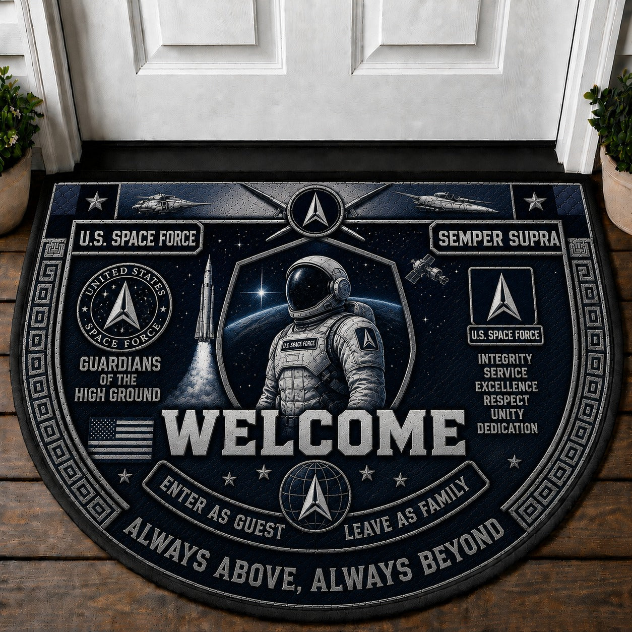 Pipefitter Welcome Mat – "Pipefitter Strong" Skilled Tradesman Outdoor Doormat - 5to9vibe