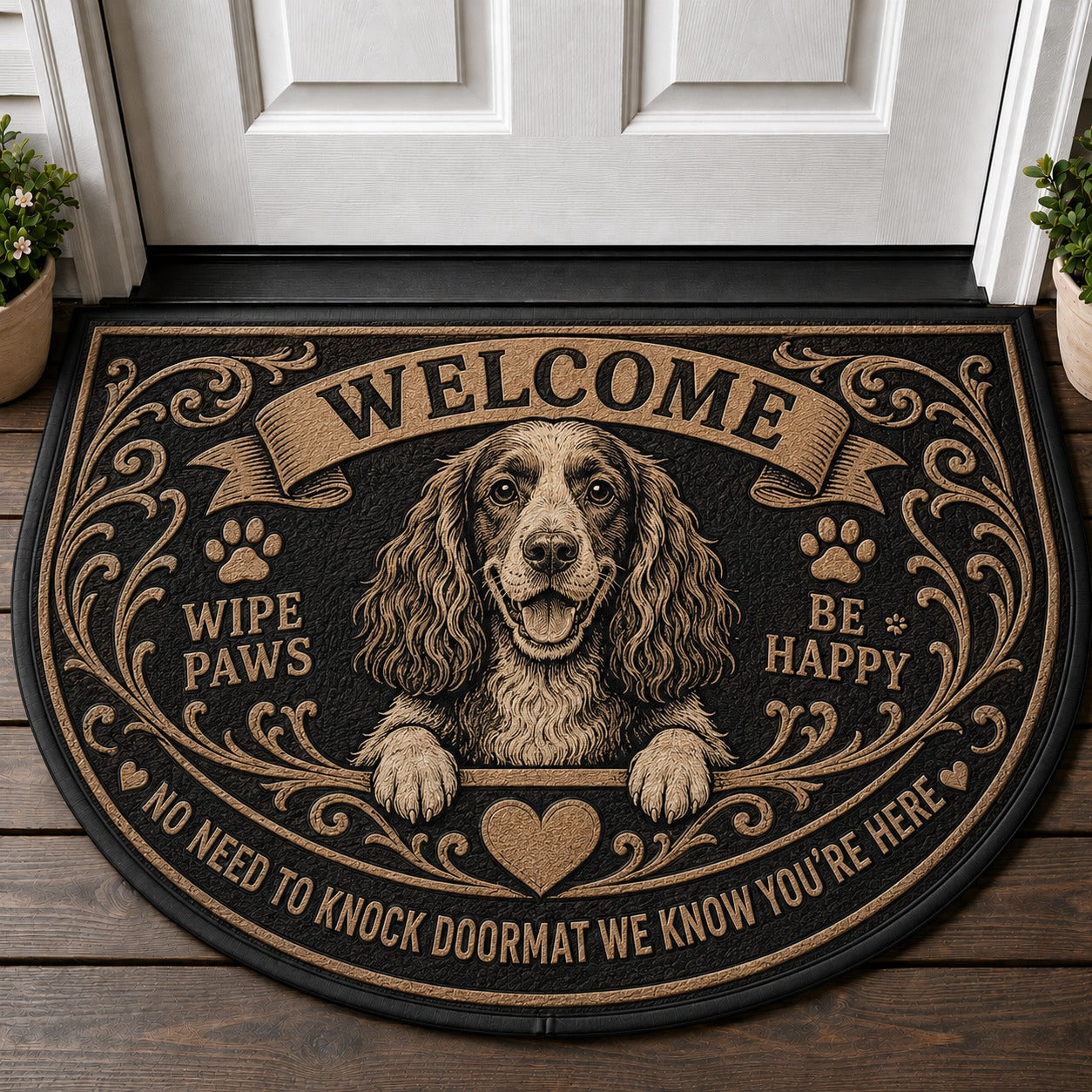 Pug Welcome Mat – "Wipe Your Paws" Funny Pug Lover Doormat - 5to9vibe