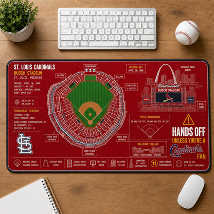 All Baseball Legendary Stadiums Masterplan Desk Mat Mouse Pad Plus Size - 5to9vibe