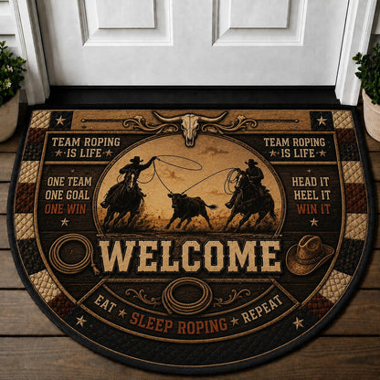 Longhorn Welcome Mat – "Longhorns Make Life Better" Texas Western Outdoor Doormat - 5to9vibe
