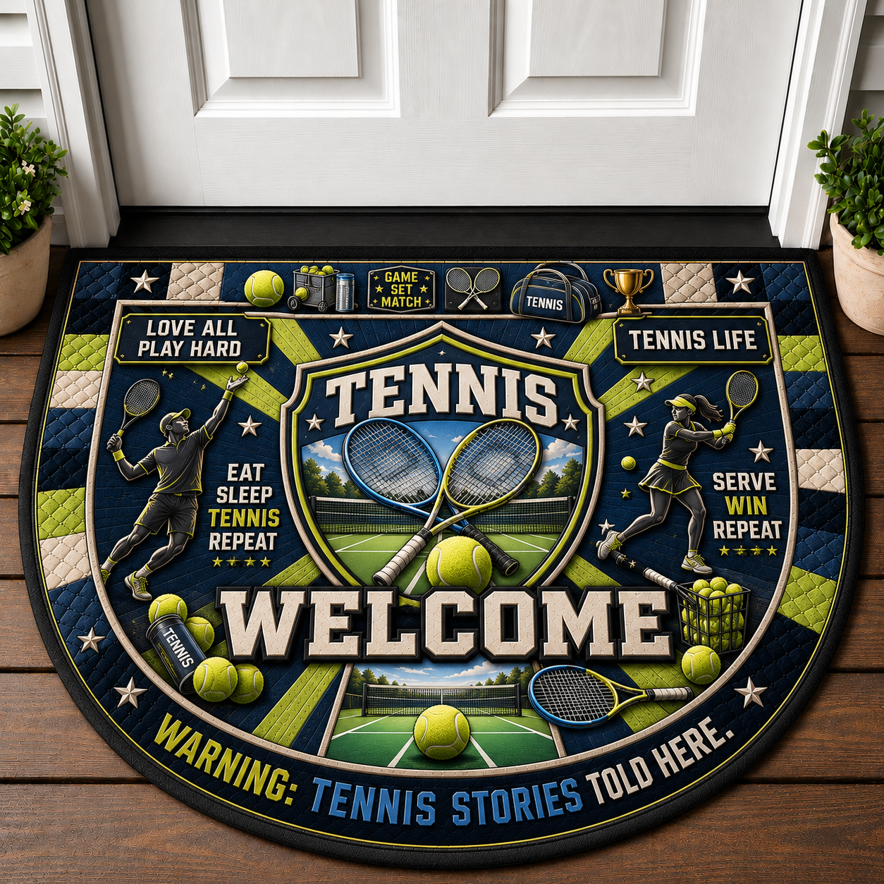 Basketball Welcome Mat - Hoop Life Game Day Fan Zone Doormat - 5to9vibe