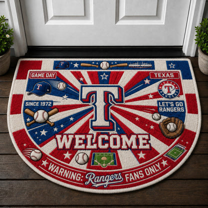 Baseball All Teams Custom Quilted Print Premium Welcome Mat – Personalized Baseball Doormat