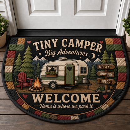 Camp Host Welcome Doormat - RV Camper & Campfire Outdoor Welcome Mat - 5to9vibe