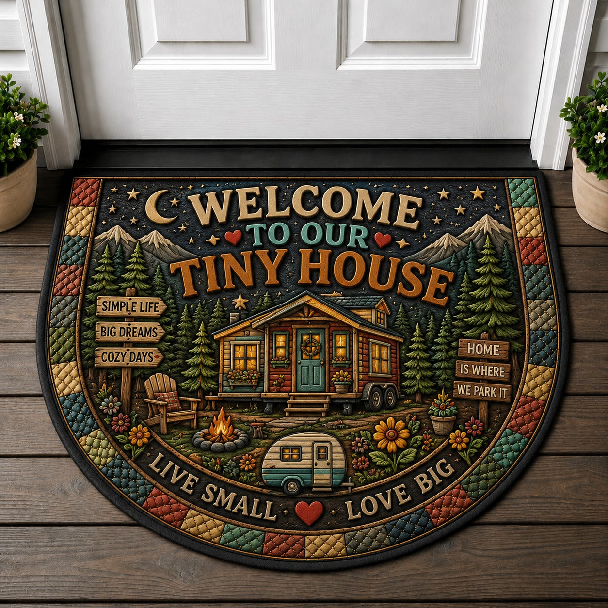 Welcome To Our Home Doormat - Floralcore Bloom Botanical Spring Welcome Mat - 5to9vibe