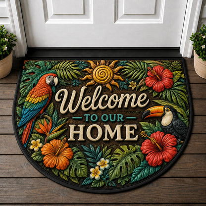 Welcome To Our Home Doormat - Scandinavian Winter Nordic Welcome Mat - 5to9vibe