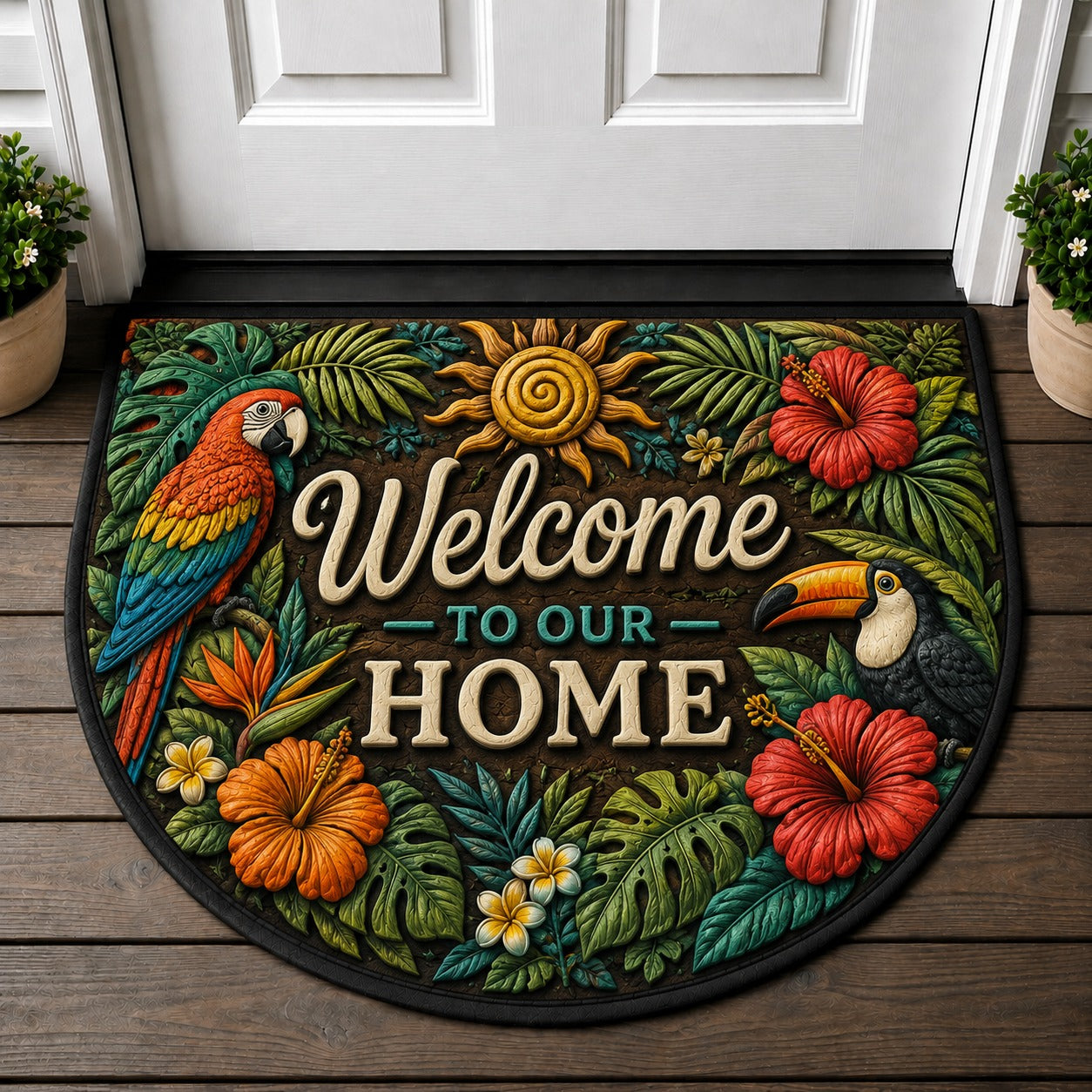 Welcome To Our Tiny House Doormat - Tiny House Live Small Camper Cabin Welcome Mat - 5to9vibe