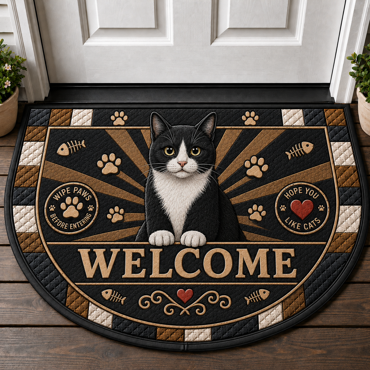 Cat Grandpa Welcome Doormat - The Cat Whisperer Outdoor Welcome Mat - 5to9vibe