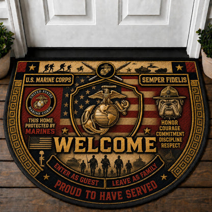 U.S. Air Force Welcome Mat – "Aim High Fly Fight Win" Military Patriotic Doormat - 5to9vibe